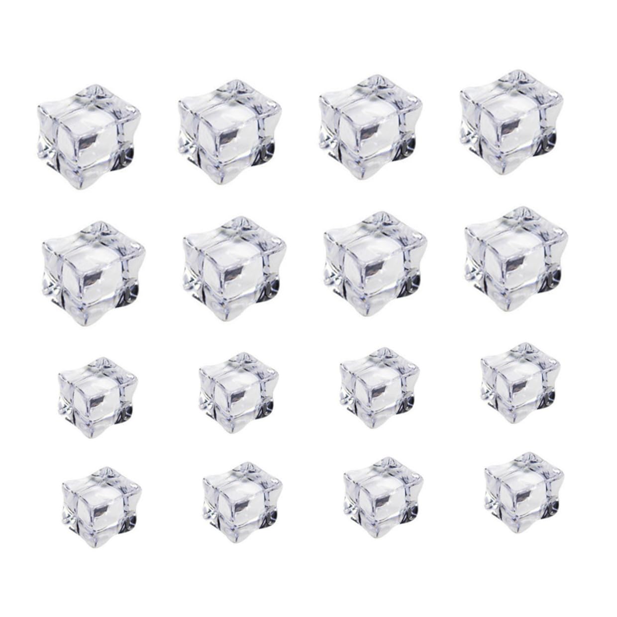 Cubitos de hielo simulados de acrílico falsos TOPPERFUN 100 unidades para evitar derretidos