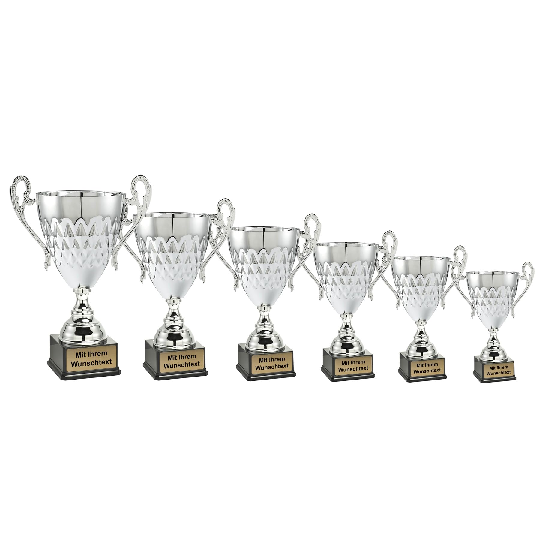 Deitert Pokale 6er Serie LT.040B Silber mit Henkel 56 cm
