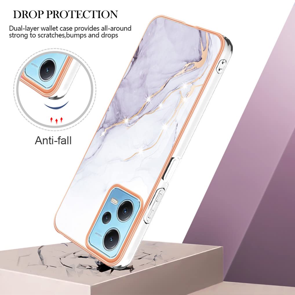 SEAHAI Cover per Xiaomi Poco X5 PRO 5G, Custodia Sottile in Silicone Liquido in Gomma Gel Morbida con Fodera in Microfibra, Case Protettiva per Tutto Il Corpo Morbida al Tatto - Blu