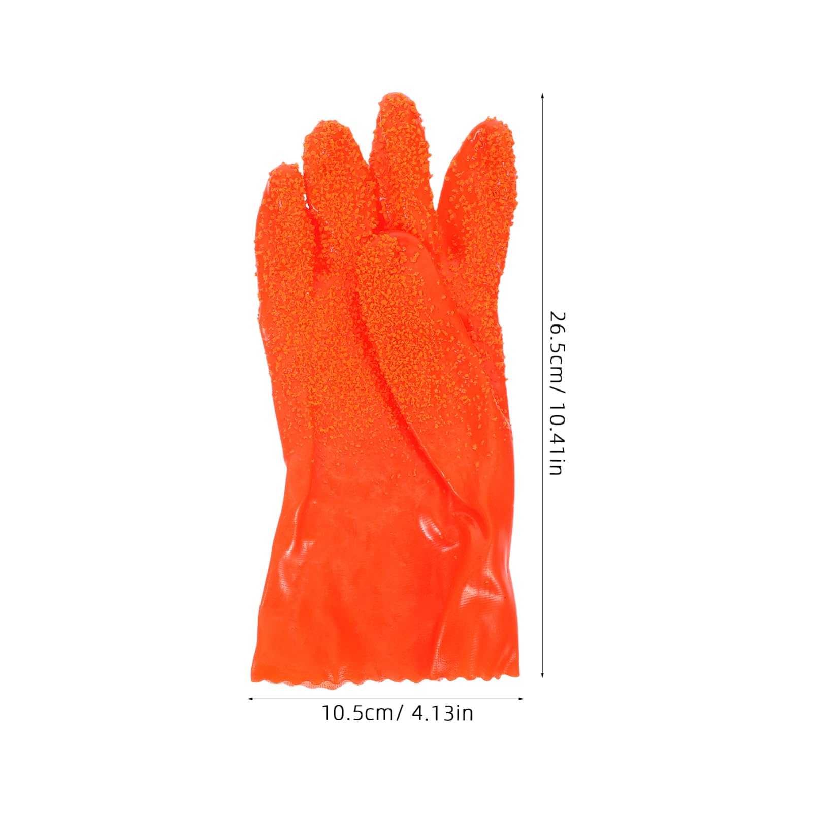 Rohrreinigungshandschuhe aus Gummi, Flexibel, Abriebfest, 6 Paar | Orange, für Abflussreinigung und Gewerbliche Entwässerungssysteme, für Installateure, Sicherer Schutz