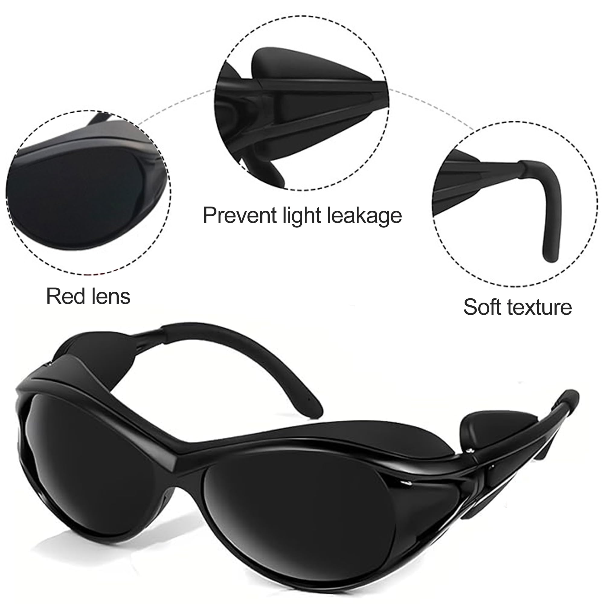 Laser Safety Glasses, Red Mitochondria Safety Glasses, IPL 200-2000nm UV Safety Glasses - Image 4