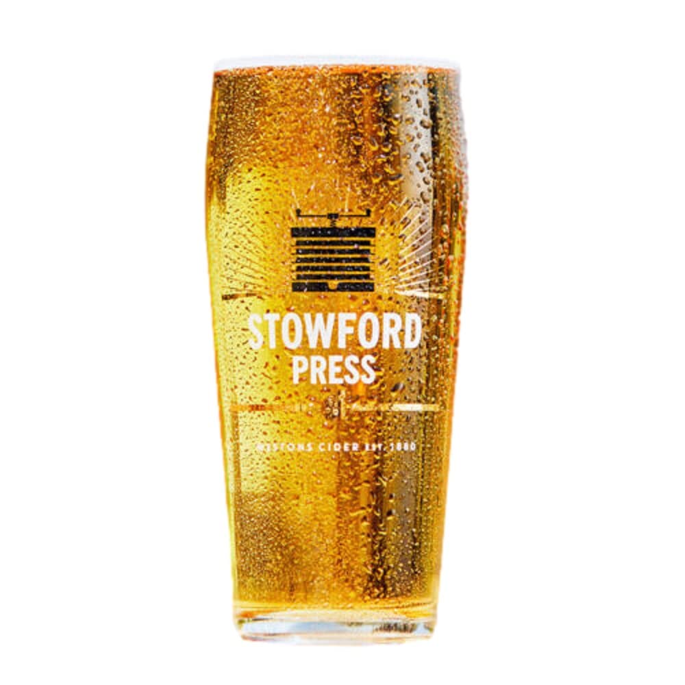 Stowford Press Personalised One Pint Cider Glass Westons Cider Engraved Gift - Enter Your Own Custom Text