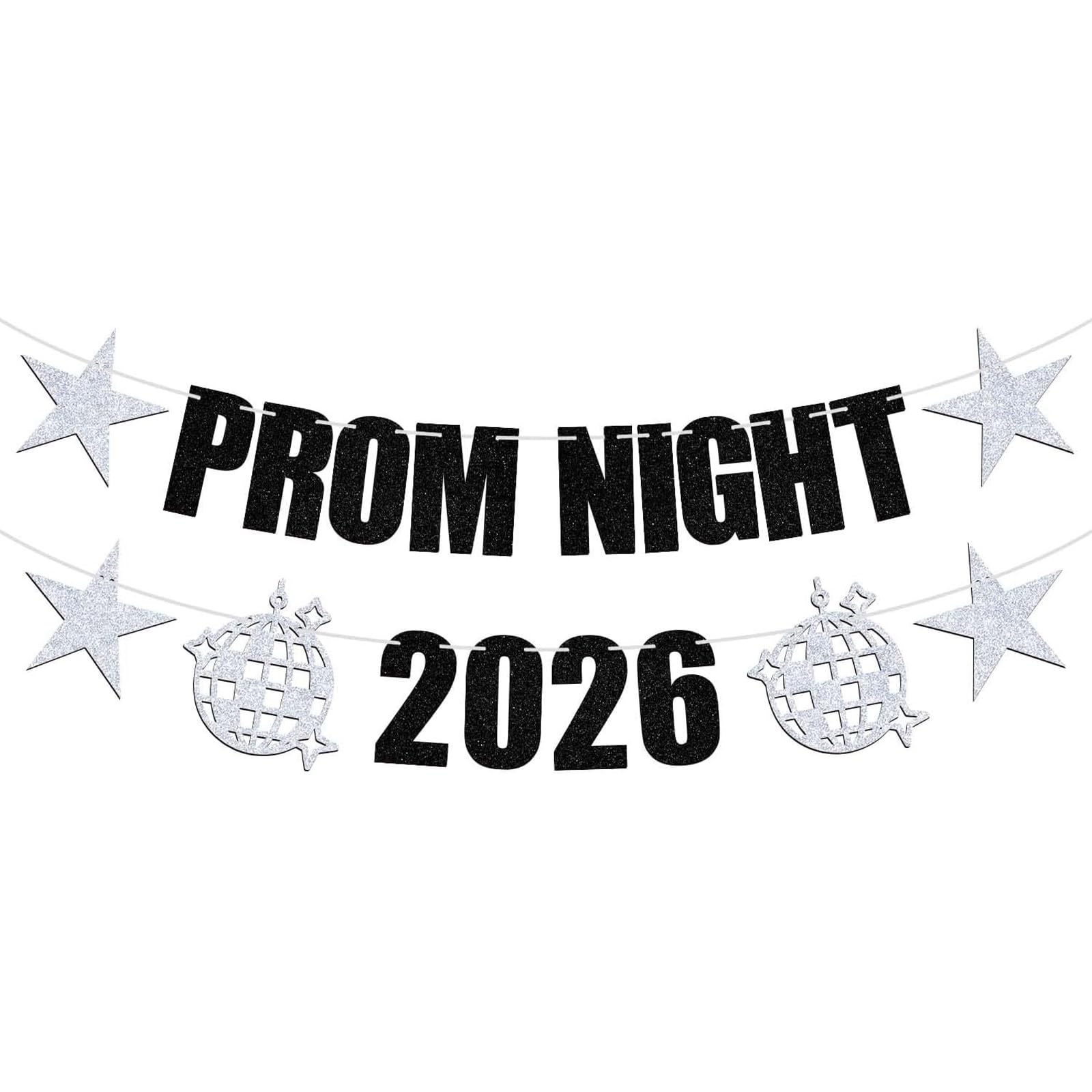 Graduation Prom Decorations Banner Class Of 2026 Graduation Party Hanging Decorations Prom Night 2026 Banner Congrats Grad Party Supplies Photo Booth Props for High School and College