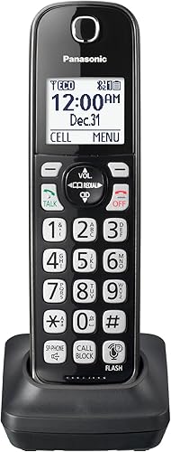 Panasonic Link2Cell Teléfono inalámbrico Bluetooth con asistente por voz y contestadora3unidades., Metallic Black
