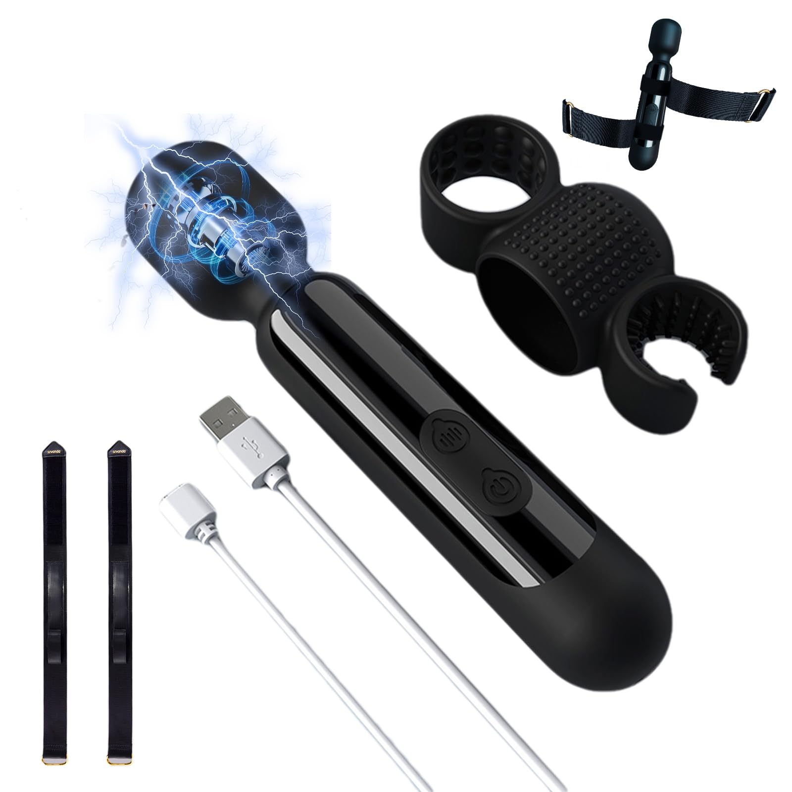 Sexuelle Elektrostimulation Massagestab Anal Vibrator mit 9 Elektro Shock Modi und 9 Vibrationsmodi SM Reizstromgeräte Klassische Gamaschen & Handheld Massager Sexspielzeug für Frauen Paar