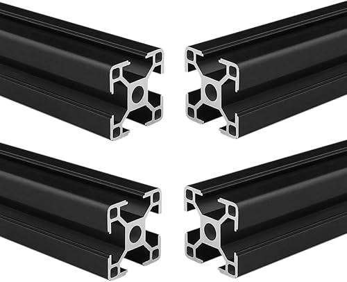 Coavoo AluProfil 3030 Alu Profil 500mm T Typ Schwarz Aluminium Profile 30x30 Eur