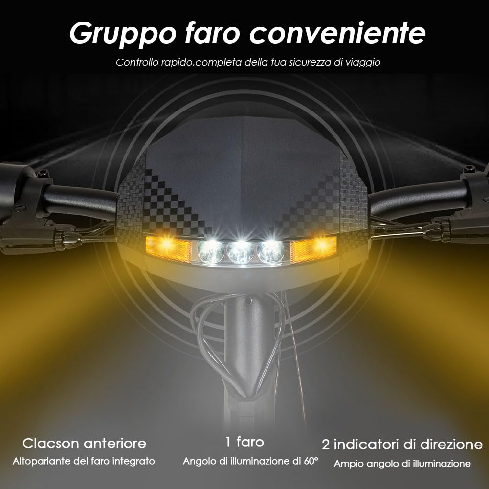 Kukirin G2 Monopattino Elettrico Pieghevole, Batteria da 48V 15Ah, Pneumatici da 10 Pollici, Autonomia di 55 km, Schermo Tattile, Freni a Disco Anteriori e Posteriori, Monopattino Elettrico per Adulti