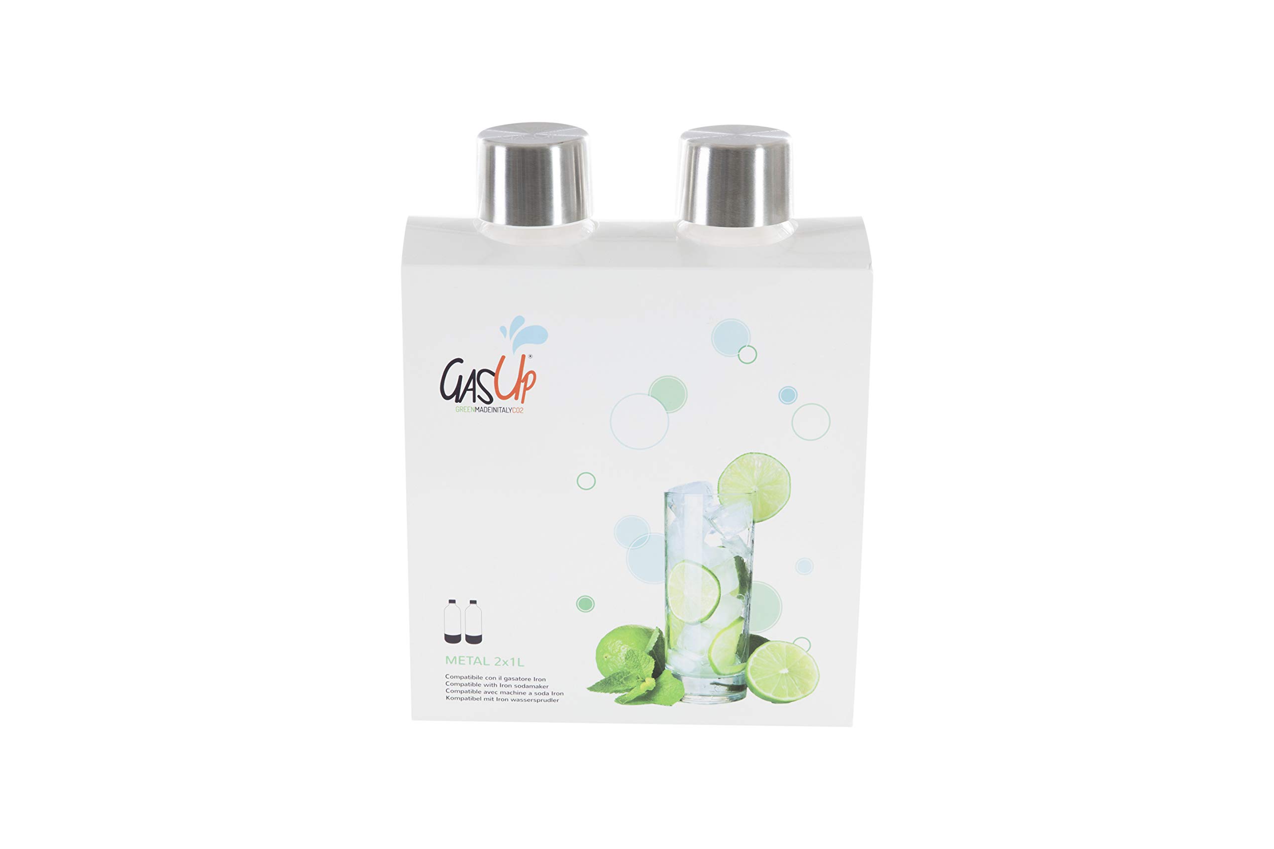 Bottiglie Iron GASATORE Acqua, compatibile solo con Gasatore IRON GasUp