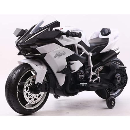 Buy Brunte Valentina Racer Bike Rechargeable Battery Operated Ride On For Kids 3 To 7yrs White Online At Low Prices In India Amazon In
