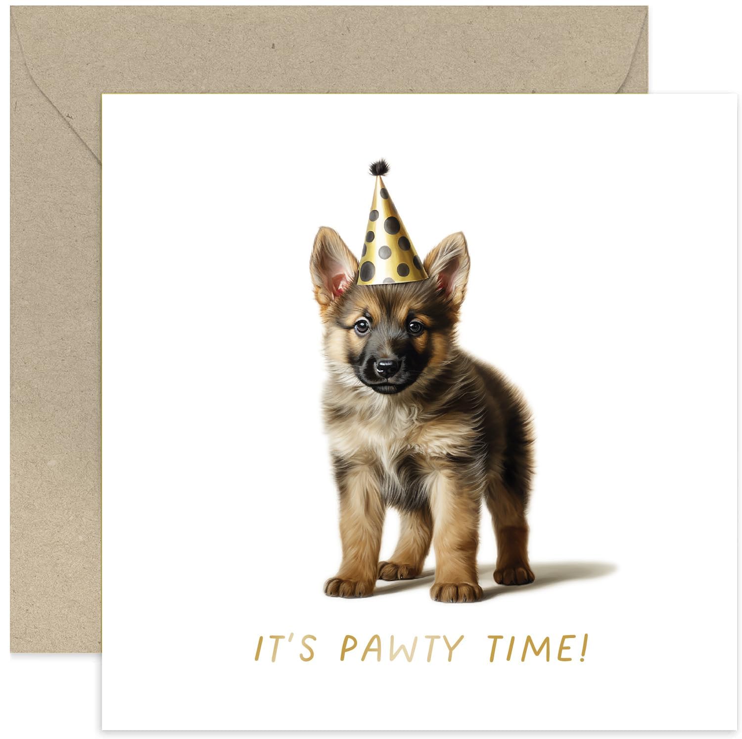 Old English Co. Biglietto Di Compleanno Con Cane – Have A Pawsome Birthday – 150x150 Mm, Interno Bianco, Con Busta