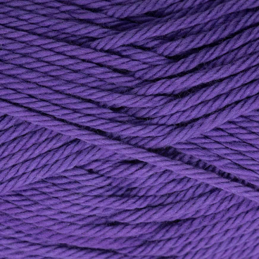 Image of Estako Royal Cotton, 100% Mercerized Giza Cotton Yarn, Soft, Super Fino 1 for Crochet and Knitting 1.76 Oz (50g) / 137 Yrds (125m) (5068 - Purple)