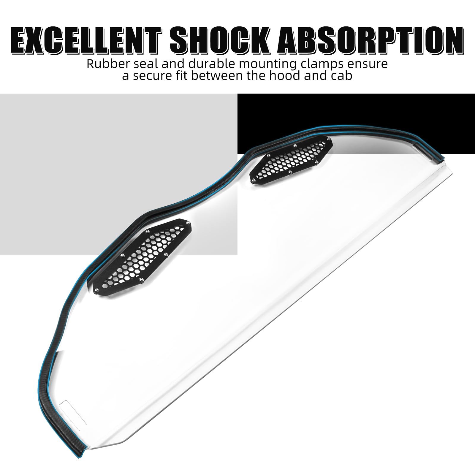 NICECNC Halbe Windschutzscheibe, hartbeschichtet, UV-beständig, kompatibel mit Maverick X3 4x4 DS Turbo DPS 2021-2024, Maverick X3 Max 4x4 DS Turbo DPS 2021-2024, Maverick X3 R 4x4 XRS Turbo DPS 2017