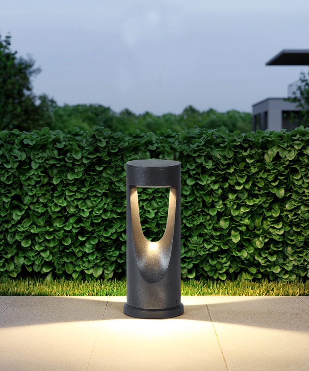 Luce moderna per vialetto da giardino Luce per vialetto da esterno 3000K Illuminazione di lusso in alluminio Paletto luminoso IP54 Luce da giardino impermeabile per vialetto da giardino Cortile Portic