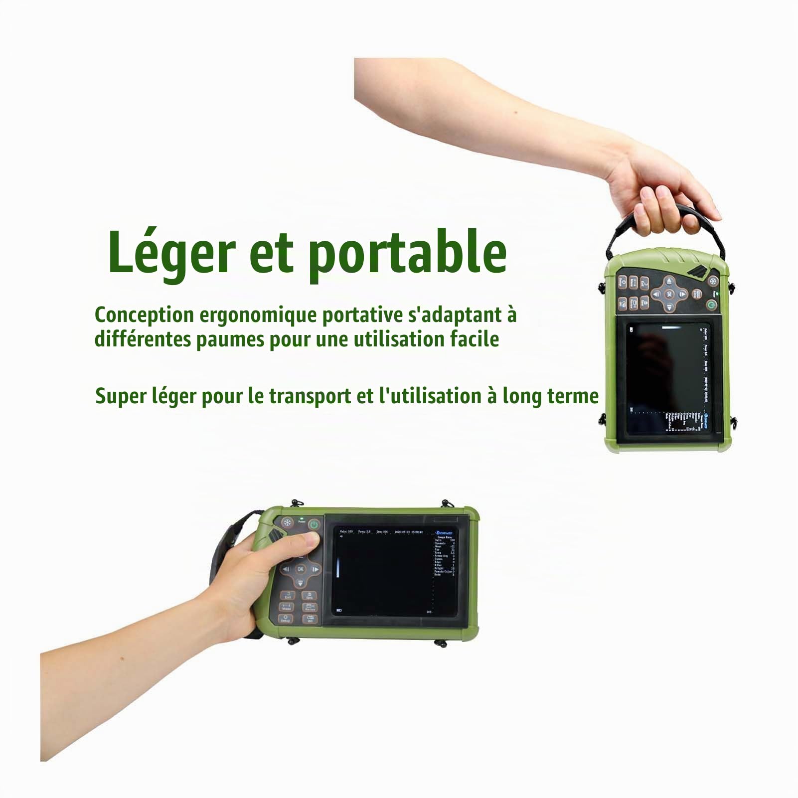 Échographe Vétérinaire Portable avec Sonde 3,5 MHz,pour Porcs Et Ovins Echographie Appareil Grossesse Multifonction Écran HD 5.6" pour Animaux Agricoles, Porcs, Chèvres, Test De Gestation