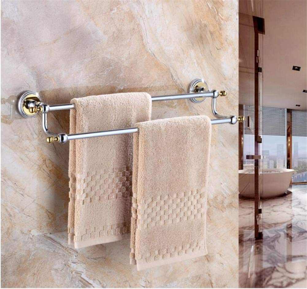 Amazon.com: Towel Rails Stainless Steel Towel Bar,European All Copper Towel  Holder,Double Towel Shelf,Corrosion Rust Bathroom Towel Rack/a/40Cm Towel  Racks (Color : A, Size : 40Cm) Needed (Color : E, Size : 40C :