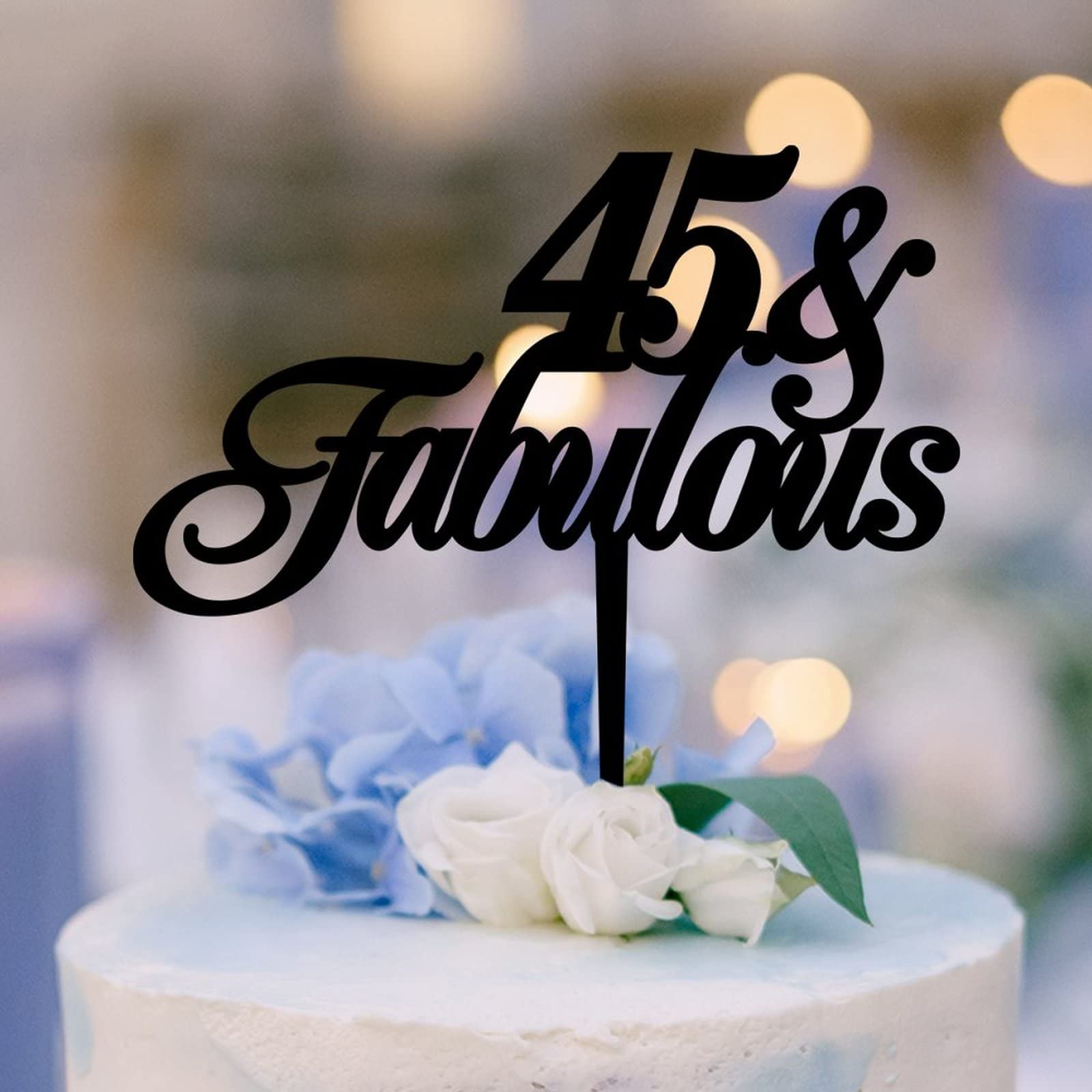 Lot De 4 Cake Toppers Happy Birthday En Acrylique - Noir, Argent, Or, Or Rose - Décoration Anniversaire Enfant & Adulte