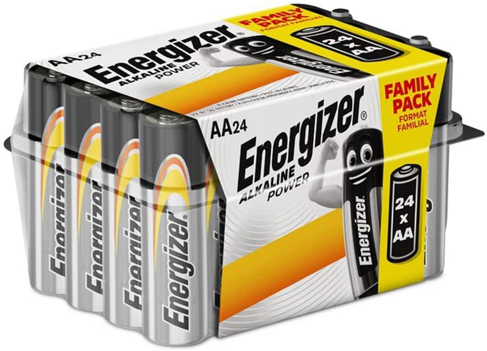 Cell24 x Energizer AA Alkaline Batteries, 1.5v Mercury-Free & Leak Resistant for Long Lasting Power Performance