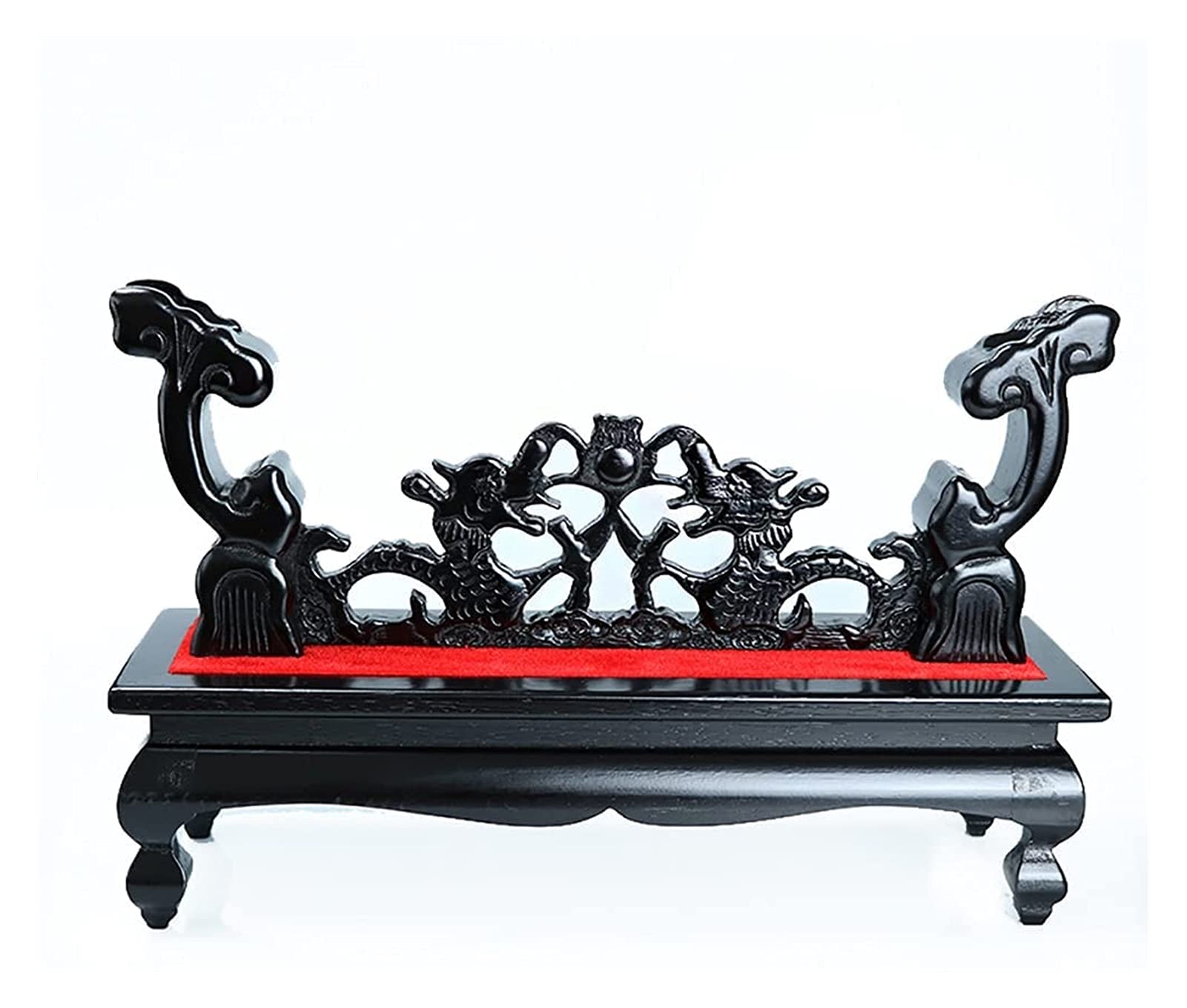 Samurai display stand Double Dragon Play Beads Solid Wood Sword Stand Medieval Sword Wall Mount Samurai Sword Display Stand Katana Sword Display Crusader Sword Stand Knife Stand for Display Sword st