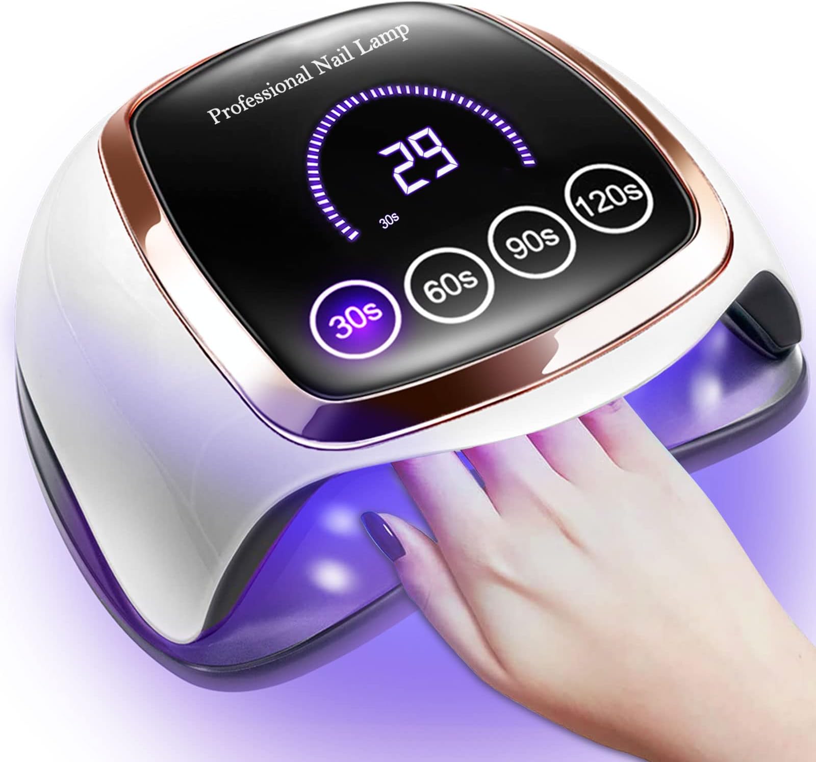 V LED Nail Lamp, Gugusure 168W Nail Curing Lamps for Home & Salon