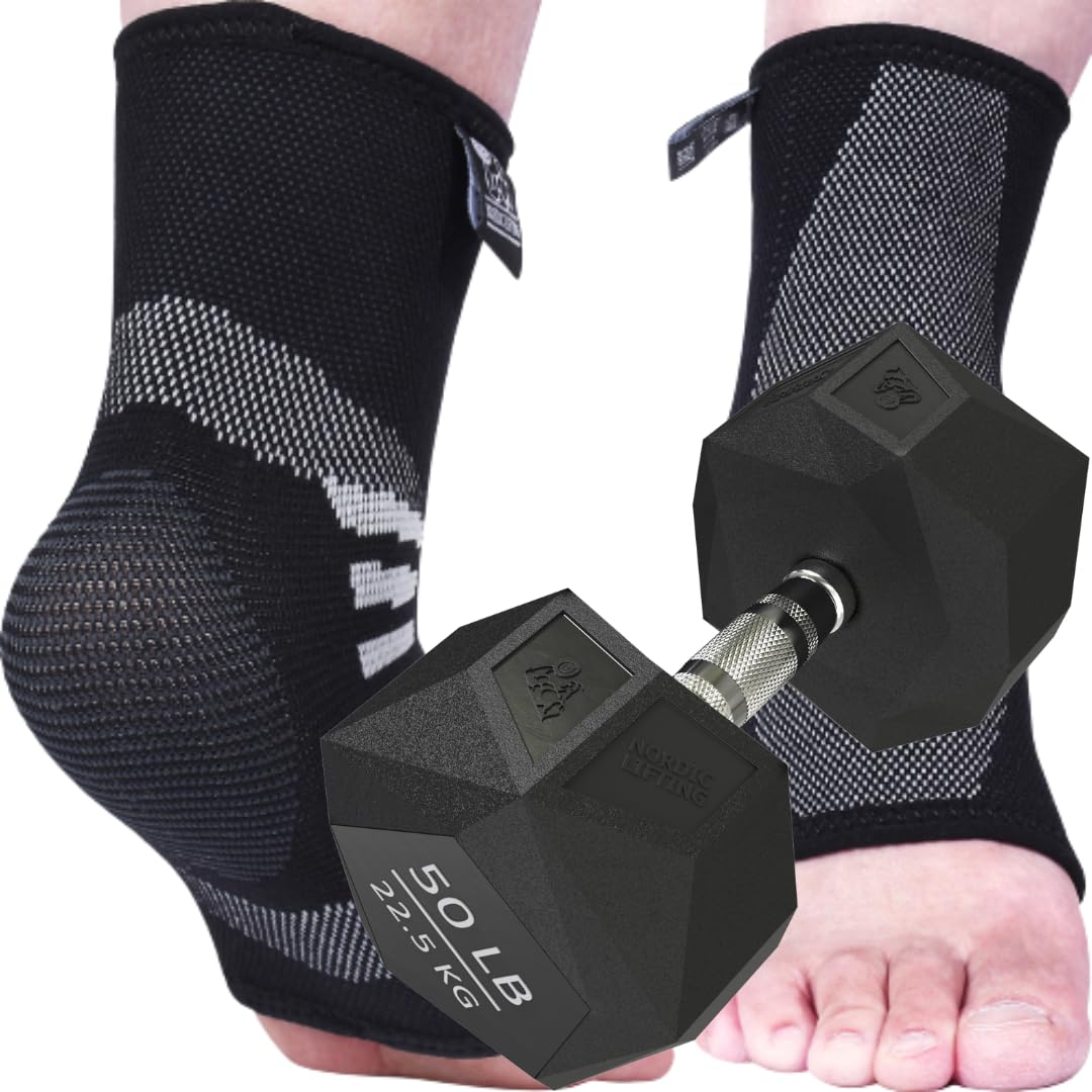 Nordic Lifting Ankle Compression Sleeves Large Bundle