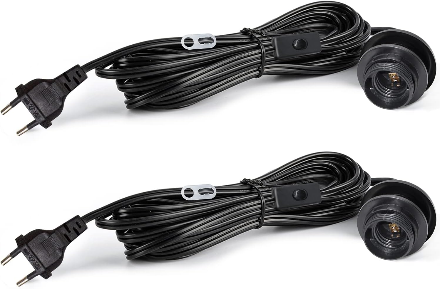Cavo Di Collegamento Bioledex Da 1m Con Interruttore E Spina Europea A 2 Poli - Per Sistema LED TIP65 E Lampade GoLeaf - 2
