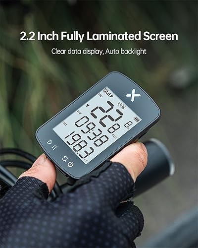 Miniatura 4 de XOSS G Gen2 - Computadora de bicicleta con GPS inalámbrica, Bluetooth IPX7, impermeable, velocímetro de bicicleta recargable con pantalla LCD de 2.2