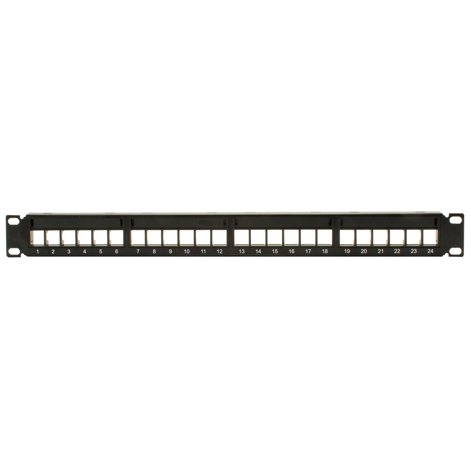 Audtek Keystone Rack Mount Blank Panel 24 Port