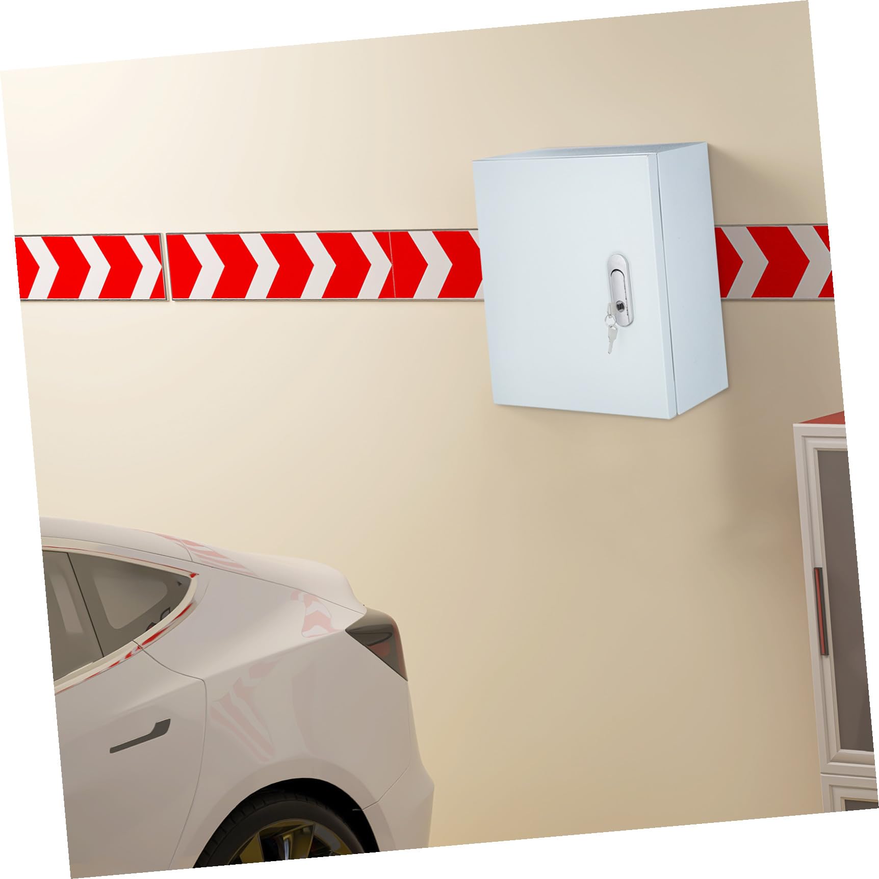 Alipis Wetterfeste und Langem Schloss für Elektrische Komponenten Metall Elektrobox aus Edelstahl Spritzwassergeschützt mit Verstärktem Gehäuse für Außenbereich und Hochleistungsgeräte