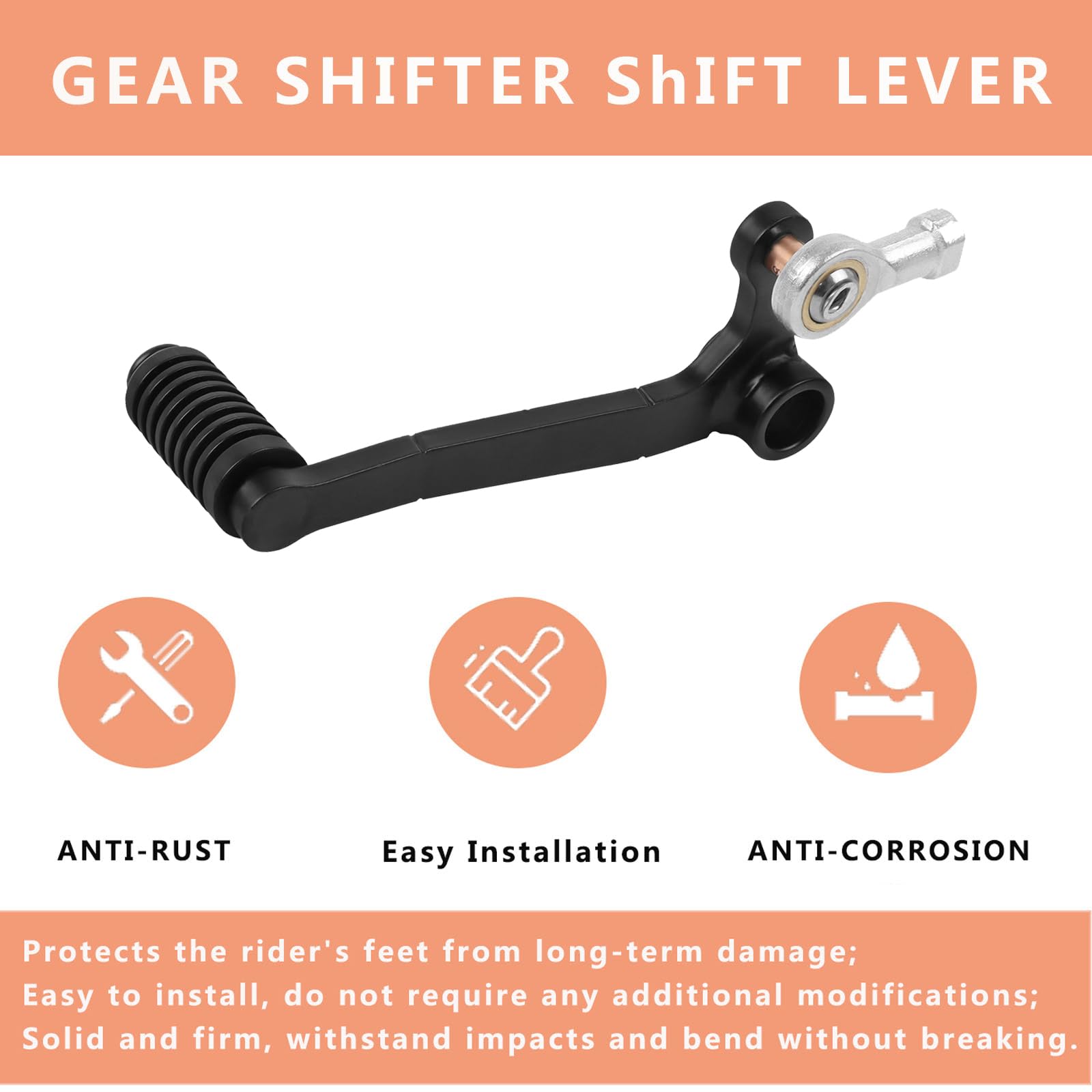 WORLDMOTOP Motorcycle Gear Shifter Shift Lever Shifter Pedal