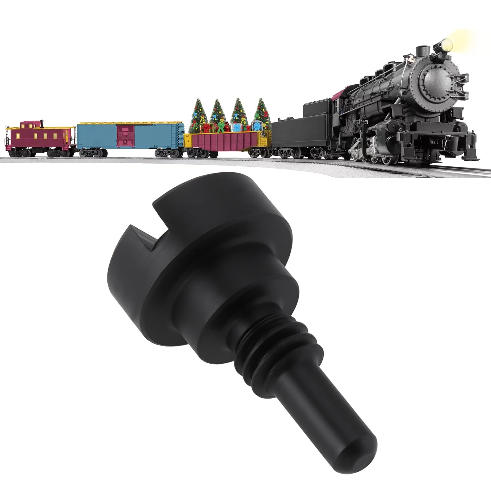 Briny River Black Slotted Ore Car Dump Tray Shoulder Pivot Screw Compatible with Lionel 3459-20 Replacement Part for Model Trains - Image 3