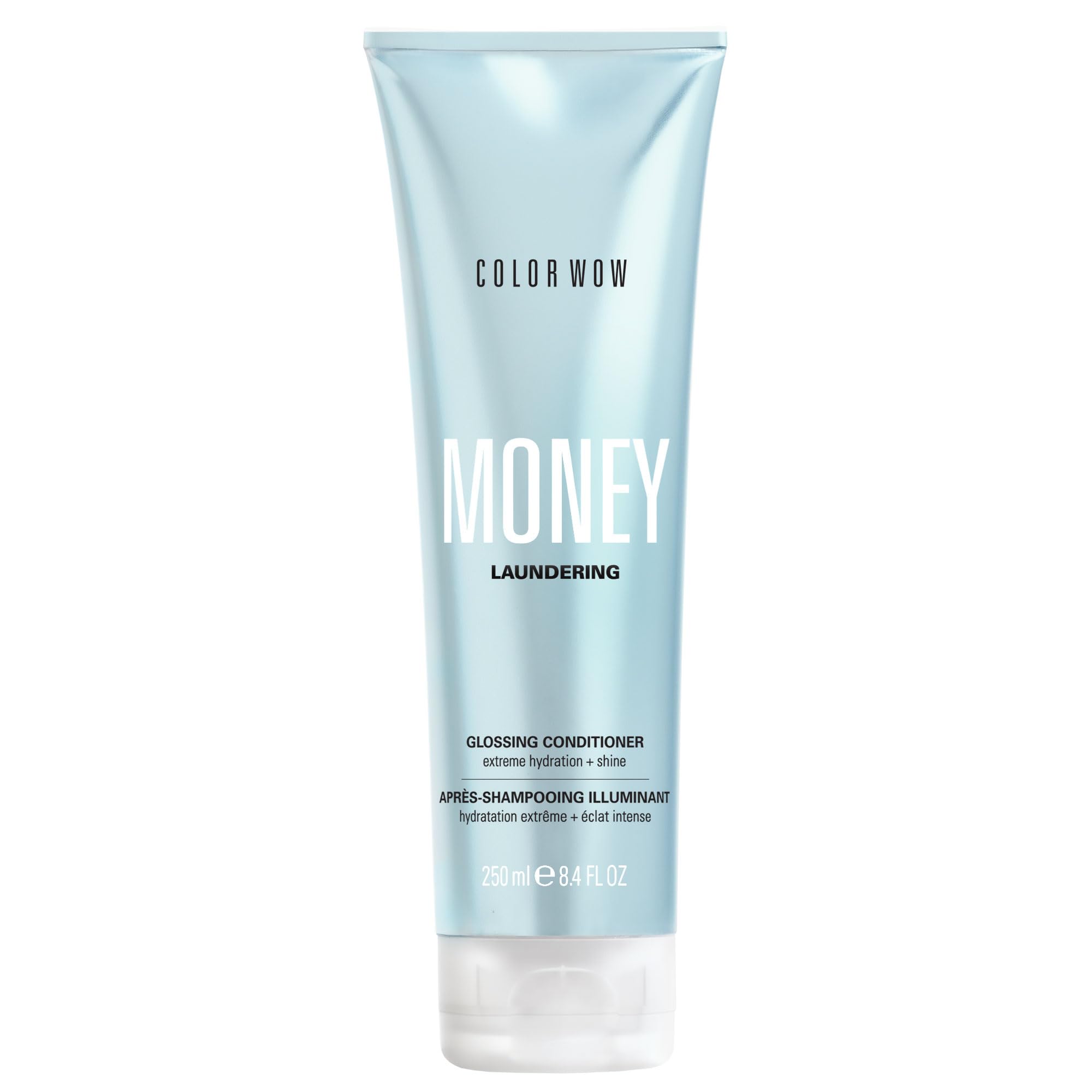 COLOR WOW - Après-Shampoing Brillance - Hydratation Intense - Cheveux Plus Forts & Résistants - Complexe Exclusif Hydro-Reflective Complex™ - Tous Types de Cheveux - Money Laundering - 250 ml