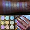 UCANBE Kaleidoscope Holographic Highlighter Makeup Palette Kit, 9 Color Polarized Shimmer Illuminating Glow Highlighting Bronzers Powder Set, Laser Outer Packaging with Mirror Cosmetics