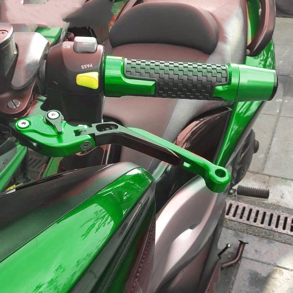 Moto Leviers d'embrayage De Frein Leviers d'embrayage De Frein Réglables CNC De Moto Poignées De Guidon Extrémités De Guidon pour Kawasaki KLX150S 2009-2013 (Couleur : 13)