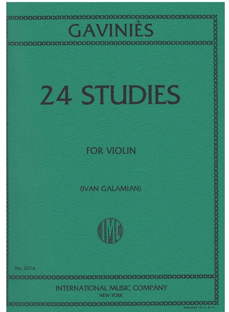 Gavinies, Pierre - 24 Studies - Violin solo - edited by Ivan Galamian - International Edition