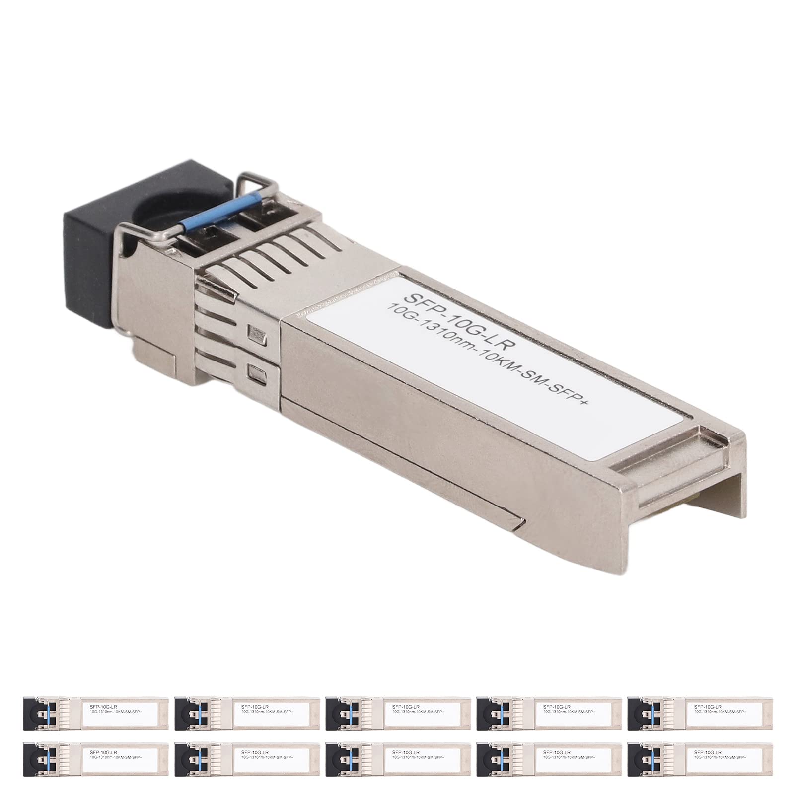 10pcs Gigabit Ethernet Modulo ottico SFPGE-T 1000MBPS RJ45 Modulo di conversione fotoelettrica Modulo in lega di zinco per apparecchiatura di comunicazione in fibra ottica