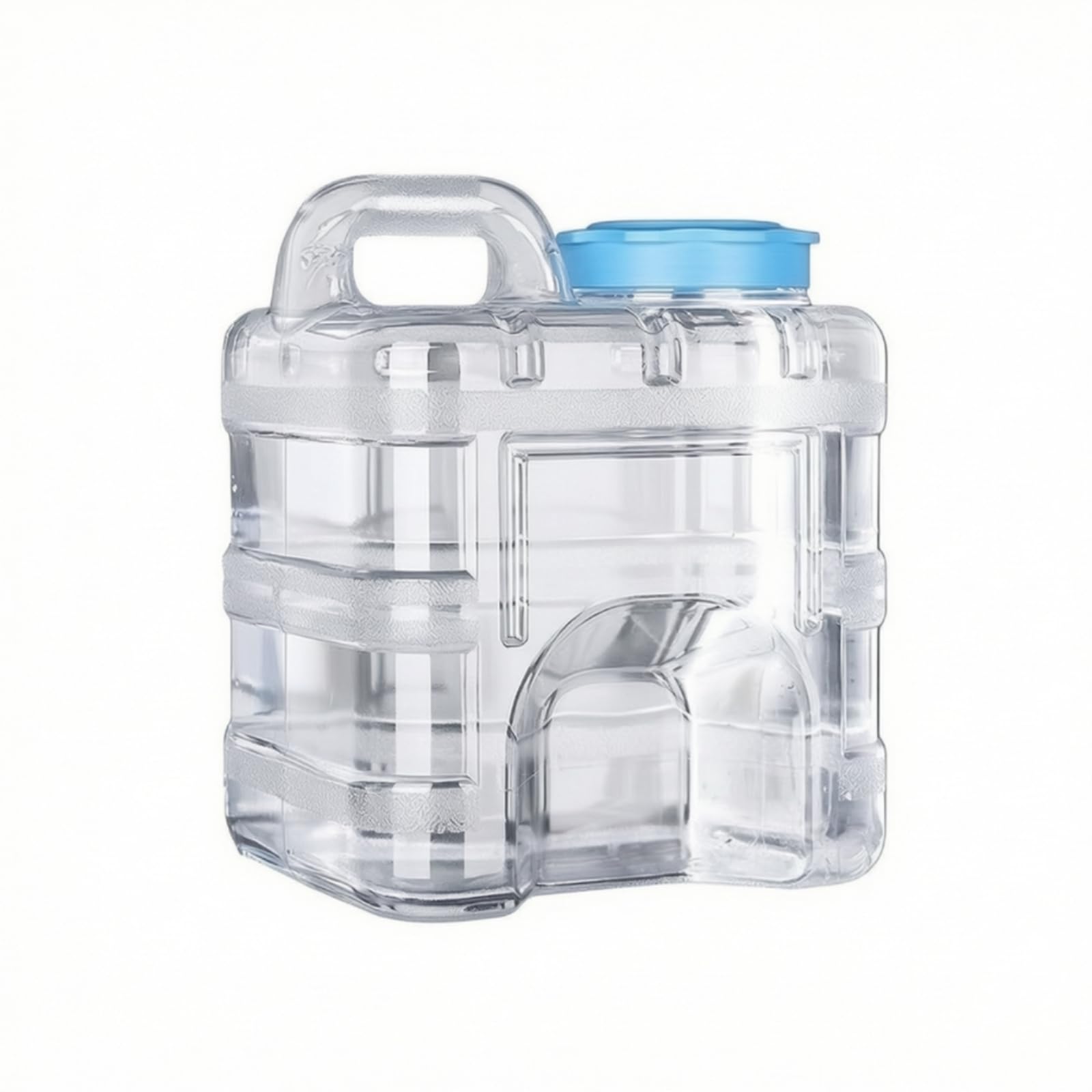 Durchsichtiger Industriebehälter mit Dicker Wandstärke Und Einteiliger Form für Teestation Und Küche mit Abdichtbarem Deckel Und Praktischem zur Wasserabgabe, 10L