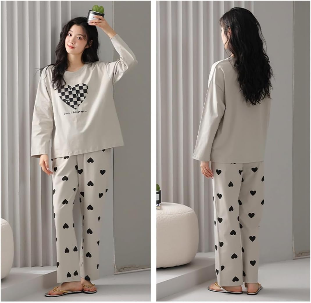 パジャマ レディース 長袖 パジャマ 女性用 ルームウェア 柔らか素材 肌に優しい 春夏向き 部屋着 上下セット 柔らか 薄手 丸首