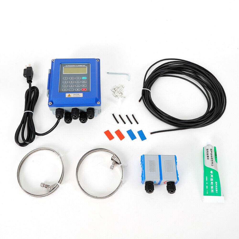 Buy Ultrasonic Flow Meter TUF2000B Liquid Flowmeter Portable Water Flow Control Meter Water