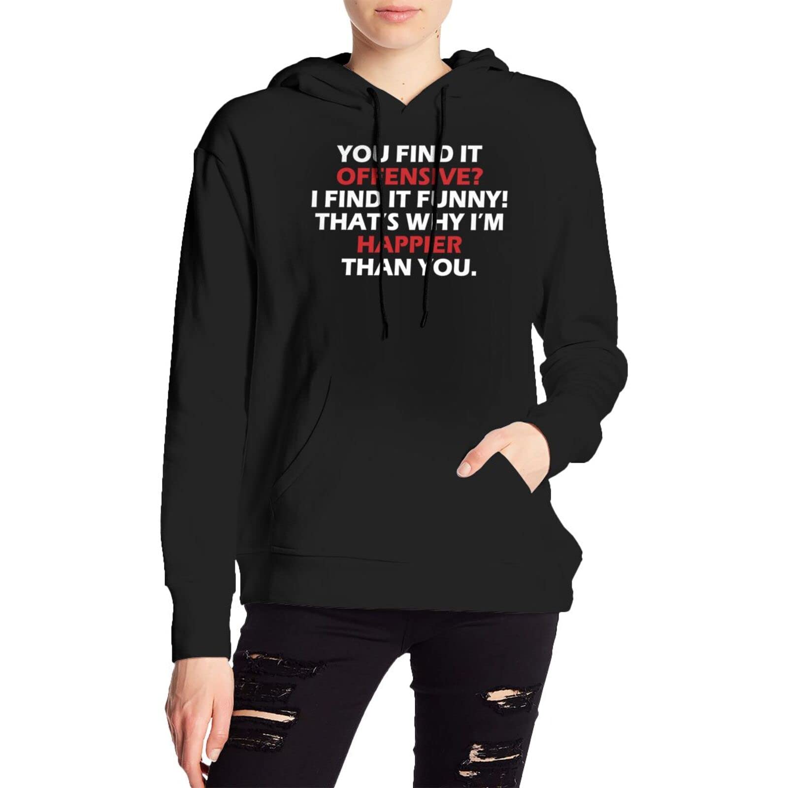 Sweat à capuche amusant pour homme Dsoluuing en taille M