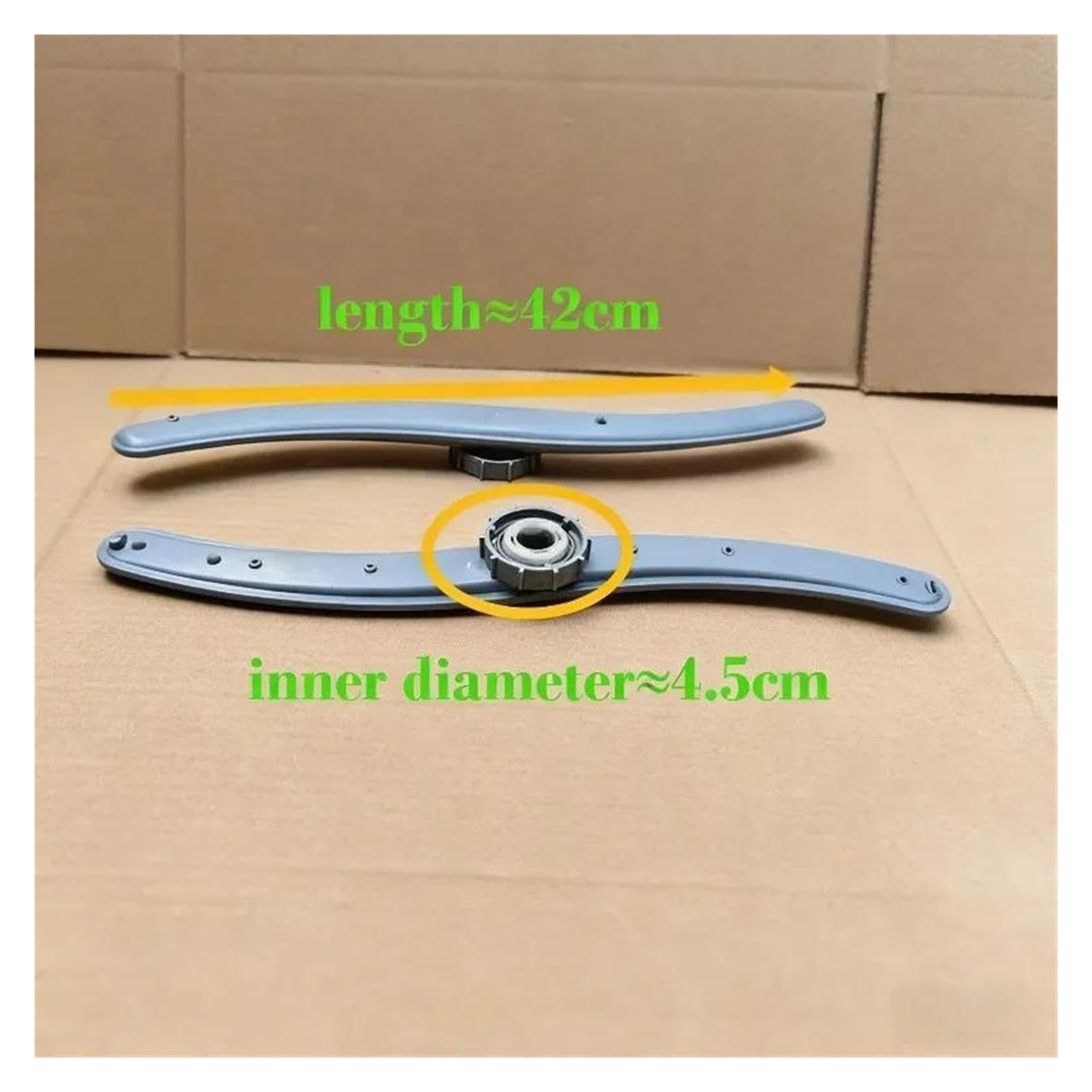 HIZON Elica Superiore e Inferiore di Ricambio for Braccio irroratore for lavastoviglie, Compatibile con Midea, | Sostituzione dell'irrigatore rotante WQP12-9270-CN\9378A\9350G
