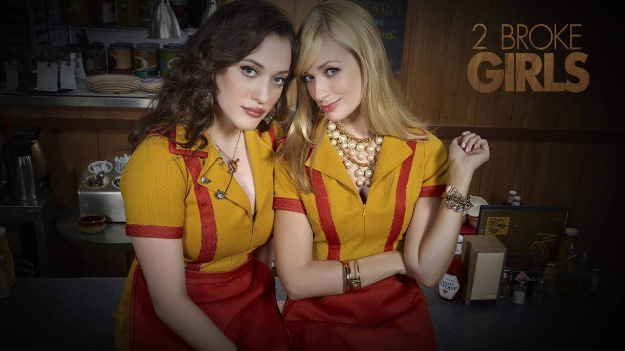 Tv Show 2 Broke Girls Kat Dennings Beth Behrs Max Black Rolled Wall Poster (300 GSM Matte Paper, 18 X 12 Inches, Multicolour)
