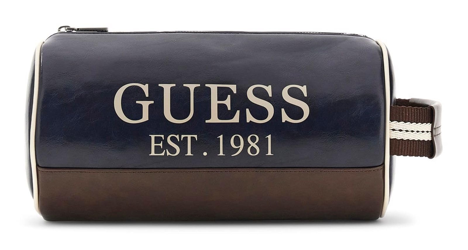 GUESS borsa da toilette Oslo Necessaire Blue blu scuro