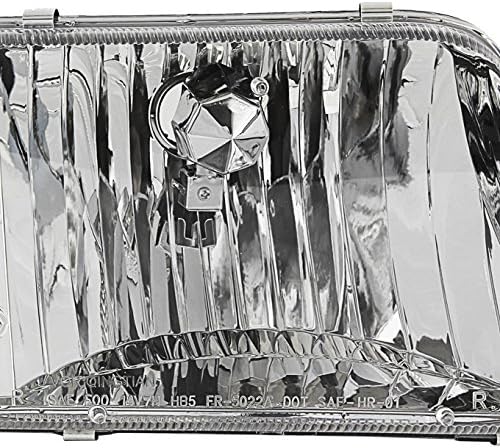 AKKON - For 93-97 Ford Ranger Pickup Truck Chrome Clear Headlights Replacement + Corner Signal Light Lamps Set