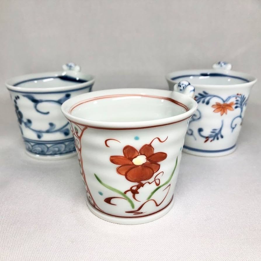 有田焼 林九郎 一閑人 絵変わり 湯呑み 煎茶揃 蕎麦猪口 5客セット 新品 有田焼 林九郎 一閑人 絵変わり 湯呑み 煎茶揃 蕎麦猪口 5客