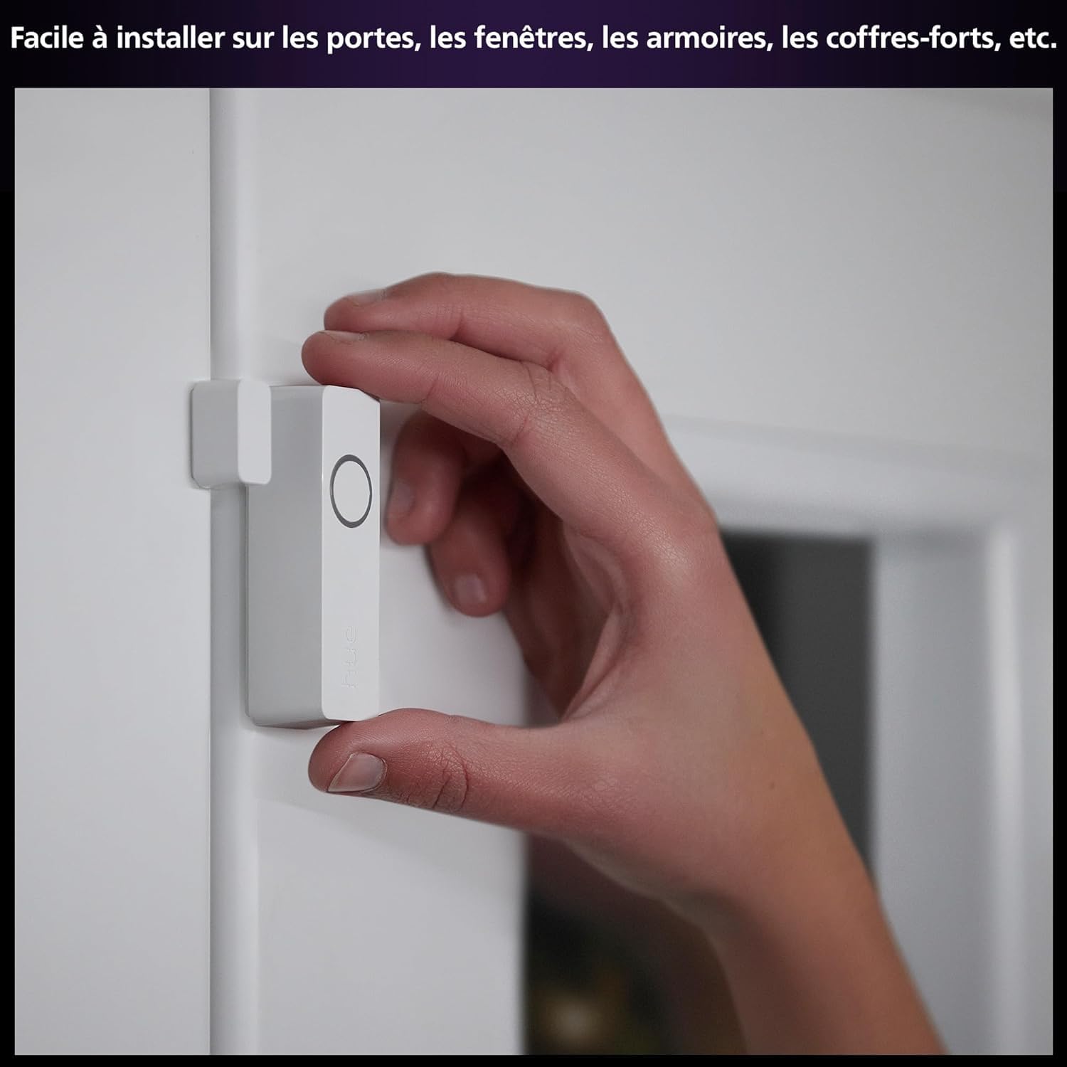 Philips Hue Secure capteur de Contact pour Porte ou fenêtre, Installation Facile, contrôle Depuis l'application Hue, Blanc