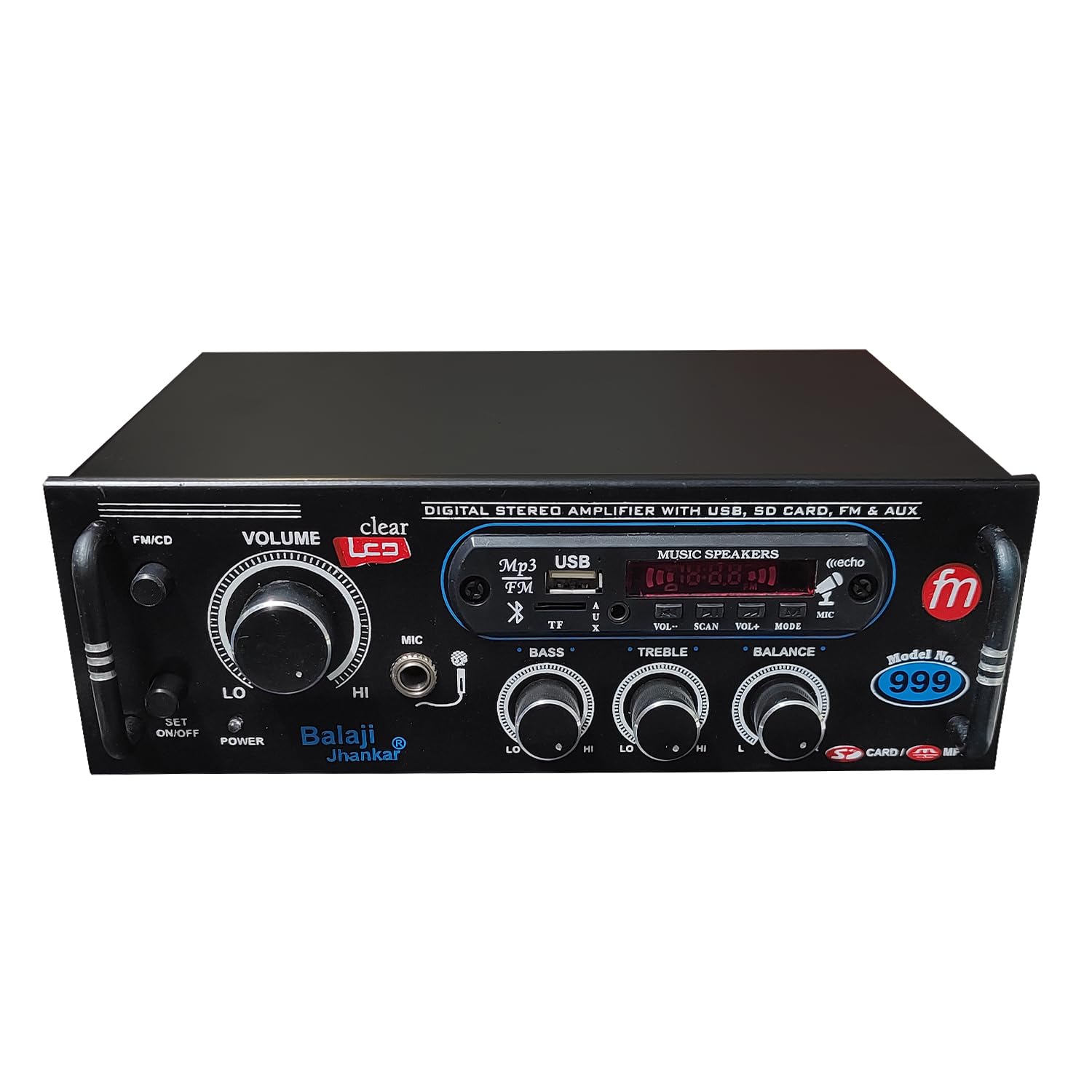 Balaji Jhankar Bj999 Portable Dual Ic 4440 Amplifier With Bluetooth 5.0-2 Channel 4 Port For Stereo Audio Speakers, With Fm Radio, Mp3/Usb/Sd Readers, And Mic Input. - Metal (B0CP9GCSDP) Amazon Price History, Amazon Price Tracker