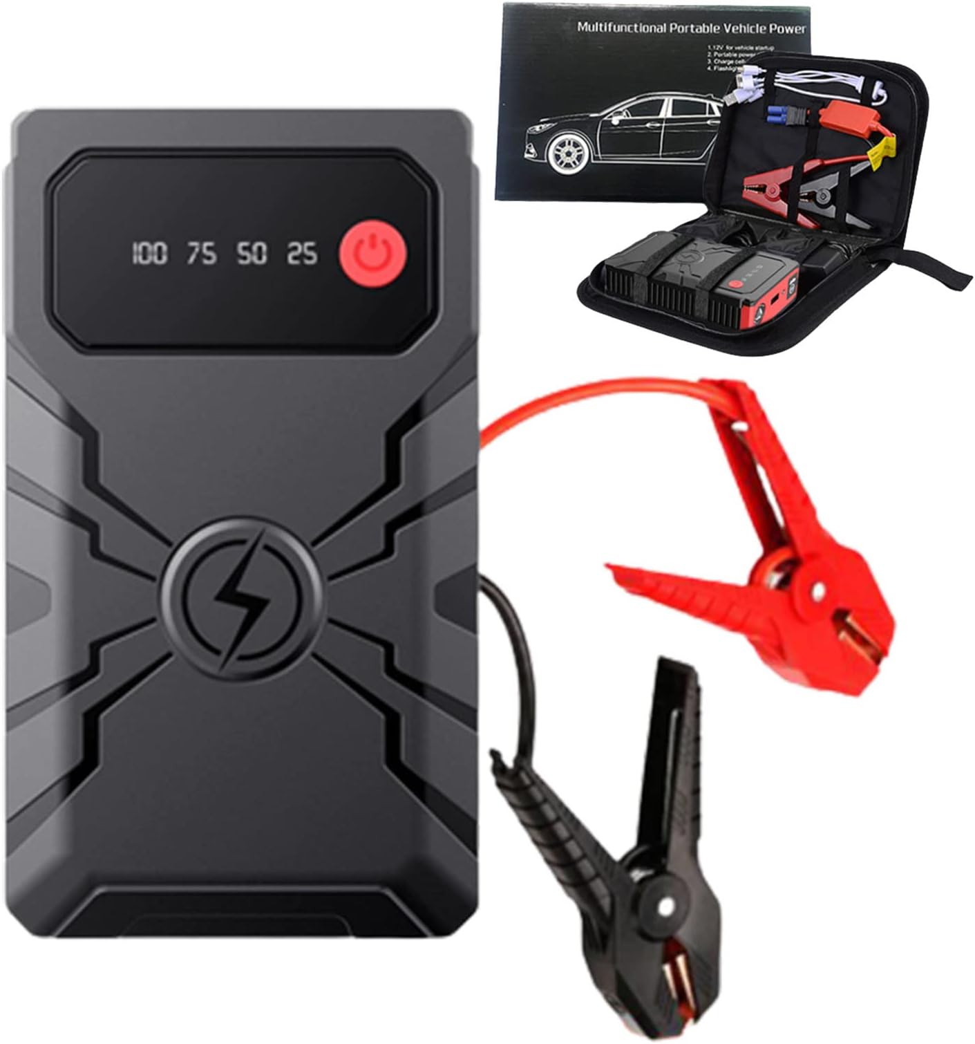 30000mAh Auto Starthilfe Jump Starter 12V Ladegerät Booster