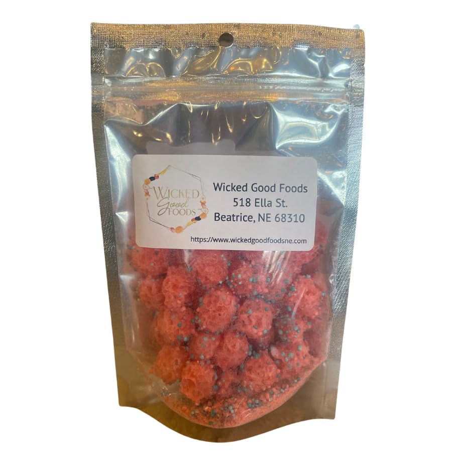 Miniatura 1 de Wicked Good Foods  Caramelos liofilizados  Racimos crujientes  Dulce dulce para llevar  Caramelo crujiente  Hecho en Nebraska  Bolsa de 1 onza