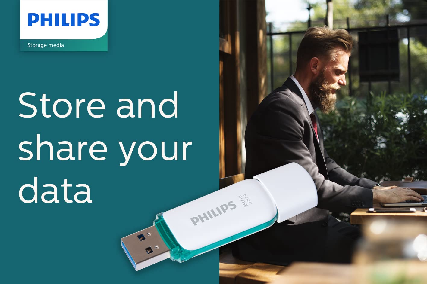 Philips Snow Edition Super Speed USB 3.0 unità flash USB 256 GB per PC, laptop, computer, archiviazione dati, velocità di lettura fino a 100 MB/s