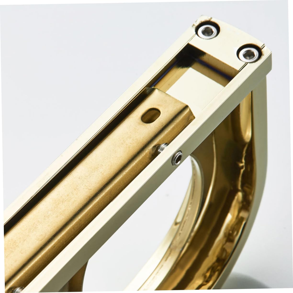 PRETYZOOM Gold Plated Toothbrush Holder Cup Wall-Mounted Storage Rack for Bathroom Double Mouth Cup Holder Space-Saving